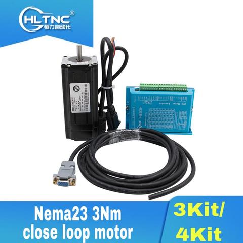 2022 promotion 3axis Daul Y  3kit /4 kit Nema23 3Nm close loop motor +HBS57H driver+power supply 350w36v +4 axis Mach3 for CNC ► Photo 1/5