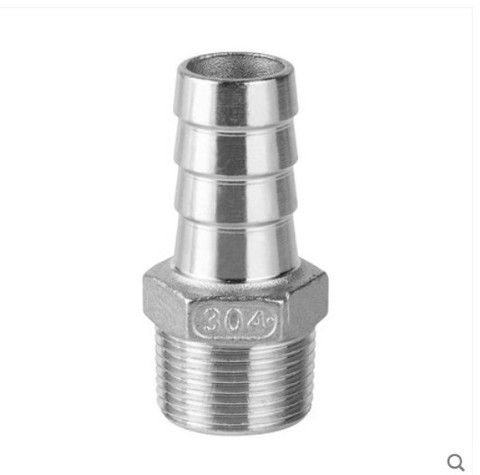Stainless Steel 304 BSP Male Thread Pipe Fitting X Barb Hose Tail Reducer Pagoda Joint Coupling Connector ► Photo 1/2