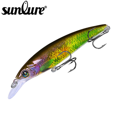 Sunlure Floating Minnow 1pc Painting Fishing Lure 4.45