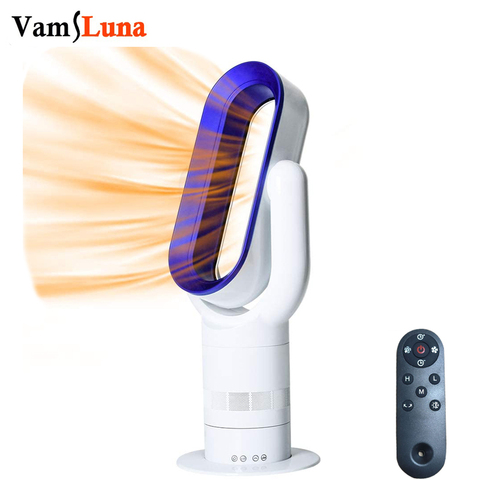 Electric Fan Heater Leafless Heater Hot Cool Tower Fan with Remote Control Quiet Space Heater Natural Wind Cooling Warmer ► Photo 1/6