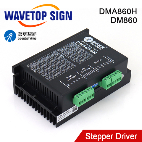 WaveTopSign LeadShine Stepper Motor Driver DM860 DMA860H 2 Phase 18-80VAC 2.4-7.2A for Co2 Laser Engraving and Cutting Machine ► Photo 1/6