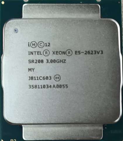 E5-2623V3 orijinal Intel Xeon E5 2623 V3 3.0GHZ 4-Core 10M E5-2623 V3 FCLGA2011-3 105W 1 sipariş ► Photo 1/1