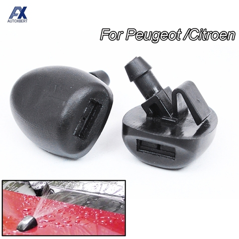 2PCS/Set Front Windshield Wiper Water Washer Jet Nozzle For Peugeot 407 206 206 Nozzles Kit For Citroen C2 C5 MK1 ► Photo 1/5