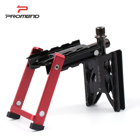 Promend Bike Pedal Support Kickstand Fold bike MTB  Pedal  Aluminum Metal Body Lightweight Smooth Lubricate Pedal wellgo xpedo ► Photo 1/6