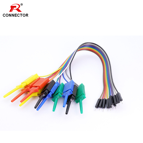 1set 25cm 10PIN Hook Clip Line Kit,High Efficiency, 5colors, Logic Analyzer Cable Gripper Probe Test ► Photo 1/6