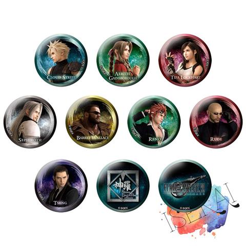 Final Fantasy VII FF7 Game Badge 50mm Cloud Strife Aerith Tifa Lockhart Sephiroth Reno Tseng Metal Badge Brooch Pins ► Photo 1/1