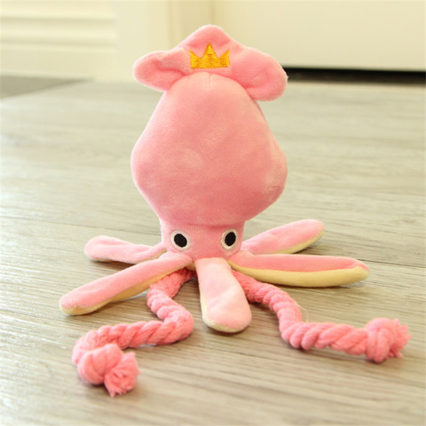 Cute Octopus Plush Pet Dog Chew Rope Toy Squeaker Dog Toys for Small Dogs Cleaning Teeth Puppy Toy Mascotas Supplies Accessories ► Photo 1/6