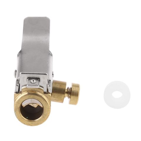 Car Tire Inflator Chuck Air Compressor Pump Lock On Nozzle Fine Thread Deflation ► Photo 1/6