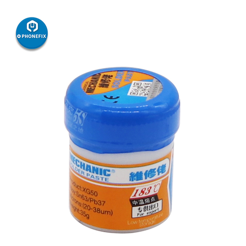 MECHANIC Solder Paste XG-50 Soldering Paste 183 degree XG 50 Sn63 Pb37 Welding Flux for Mobile Phone Motherboard Repair ► Photo 1/6