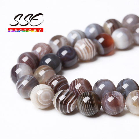 AAAAA Stone Beads Botswana Sardonyx Agates Round Loose Beads 4 6 8 10 12MM 15