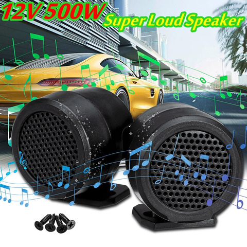 1Pair 12V 500W Car Round Super Power Loud Audio Speaker Tweeter Loudspeaker Car Motorcycle Audio Audio Speaker ► Photo 1/6