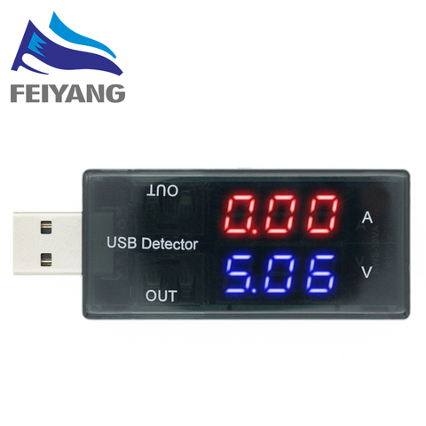 Double Row Shows USB Current Voltage Tester USB Voltage Ammeter USB Detector Dual USB Current Voltage Charger ► Photo 1/6