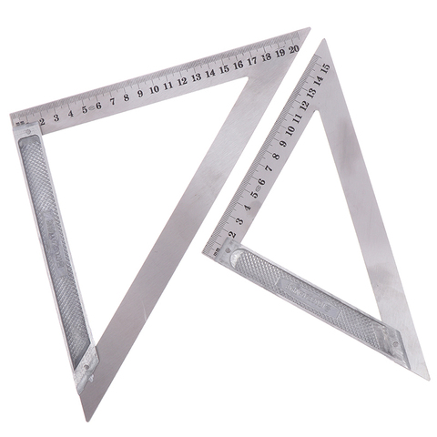 90 Degrees 150/200mm Triangle Ruler Stainless steel Horizontal Woodworking Speed Square Protractor Trammel Measuring Tool ► Photo 1/6
