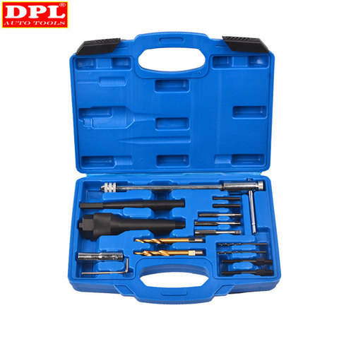 Damaged Glow Plug Removal Remover Thread Repair Drill Wrench Spark Plug Gap Extractor Tool Kit 8MM 10MM ► Photo 1/3