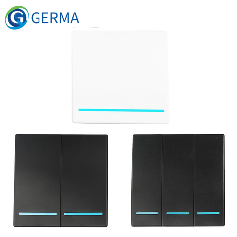 GERMA 1/2/3 Gang RF 433Mhz Smart home Push Wireless Switch Light Remote Control Wall Button Ceiling Lamp On Off ASK Ev1257 ► Photo 1/6