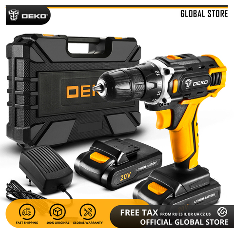 DEKO New Banger 12V Loner 16V Sharker 20V Electric Screwdriver with Lithium Battery Cordless Drill Power Tools for Woodworking ► Photo 1/6