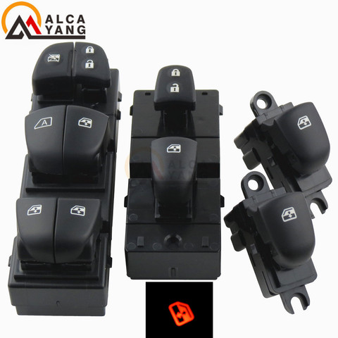 Yellow lamp Auto Power Window Switch,Main/Single/Front Right Window switch For Nissan Qashqai/Altima/Sylphy/Tiida/X-Trail ► Photo 1/6