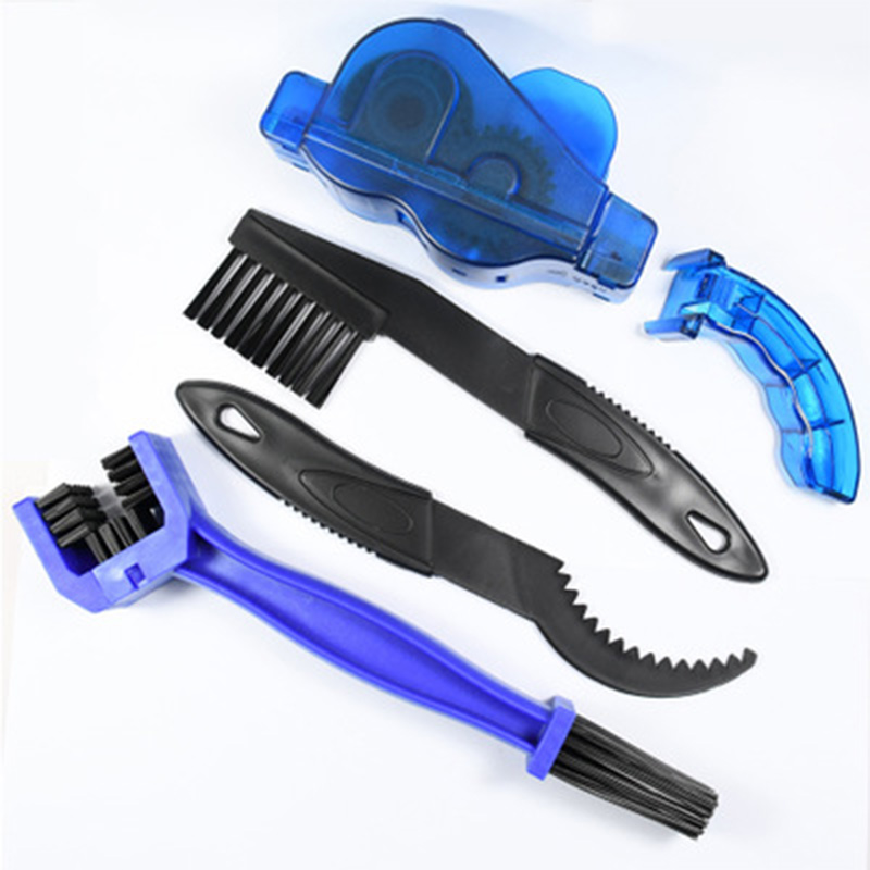 Portable Bicycle Chain Cleaner Bike Brushes Scrubber Wash Tool Mountain Cycling 