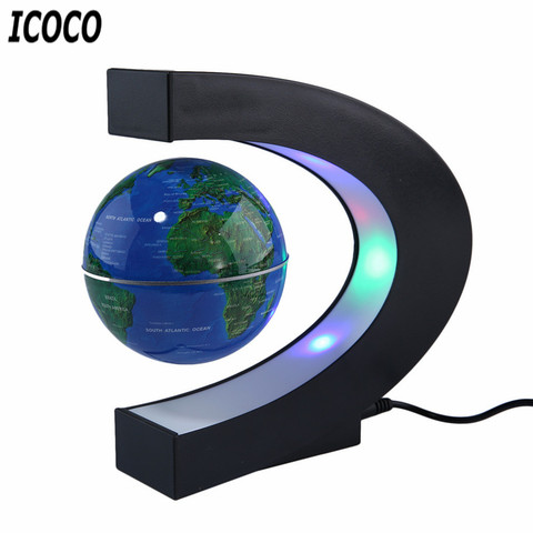 Dropship Magnetic Levitating Globe With LED Light; Cool Tech Gift