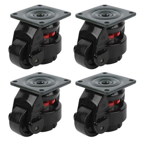 4Pcs GD-60F Level Adjustment Caster Heavy Duty Industrial Roller Wheel Leveling Caster Wheel For Vending Machine Heavy Equipment ► Photo 1/6