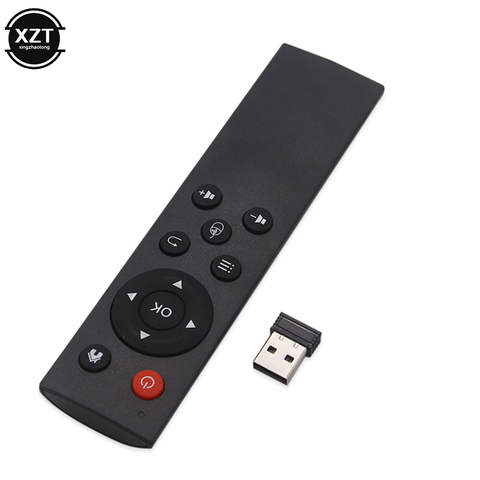 2.4G Wireless Air Mouse No Gyro Voice Control Sensing Universal Mini Keyboard Remote Control for PC Android TV Box with USB ► Photo 1/6