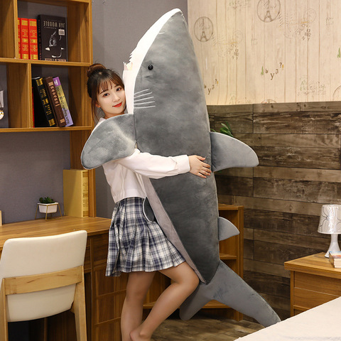 Big Size Soft Toy Plush simulation Shark Stuffed Toys Plush Toys Sleeping Cute Pillow Cushion Stuffed Animal Gift For Children ► Photo 1/6