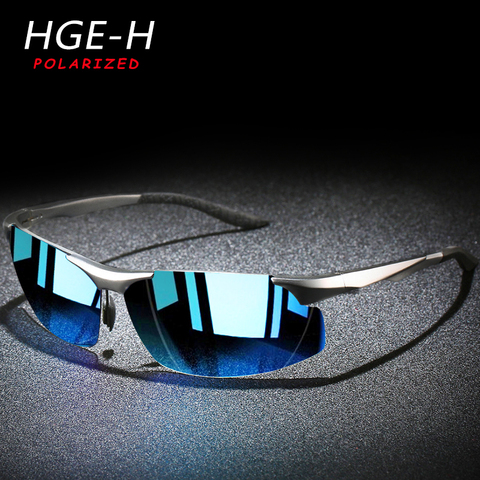 HGE-H Classic Design Aluminum Sunglasses Men Women Polarized Durable Glasses Frame Sun glasses Male Oculos De Sol Shades KD116 ► Photo 1/6