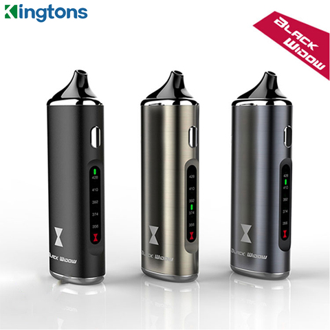 Original Kingtons Black Widow Dry Herb Vaporizer with 2200mAh Battery Electronic Cigarette Dry Herbal Vape Pen Box Mod Kit ► Photo 1/6