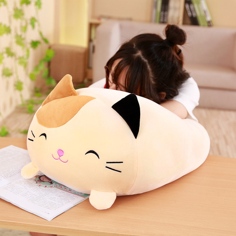 30/60/90cm Fatty Animals Toy Squishy Down Cotton Stuffed Soft Pig Cat Penguin Frog Shiba Inu Elastic Plush Bolster Kids Gift ► Photo 1/6