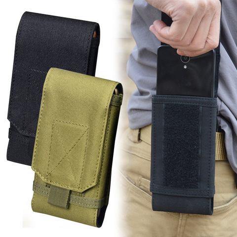 5.5 Inch Outdoor Military Cell Phone Running Pouch Case Waist Holster Tactical Molle Mobile Belt Hunting Holder Bag Phone ► Photo 1/6