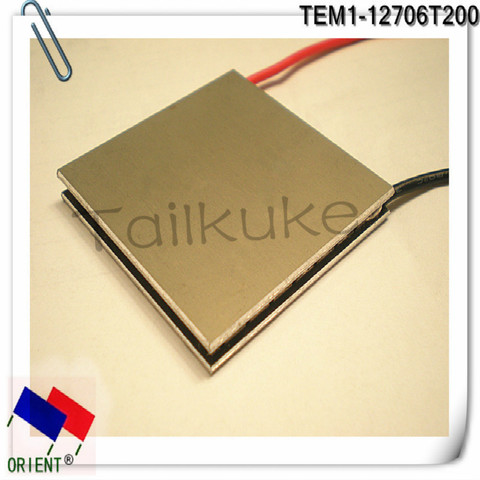 Superconducting aluminum DLC high temperature the  Thermoelectric Cooler Peltier  TEM1-12706 t200 C1206 40 * 40 mm ► Photo 1/1
