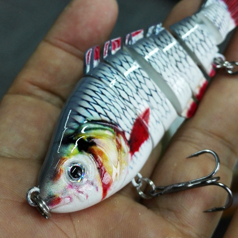 10cm 15.5g swimbait lure Multi Jointed fish Segment Swimbait Crankbait Hard Bait Slow Isca Artificial Lures Rated ► Photo 1/6