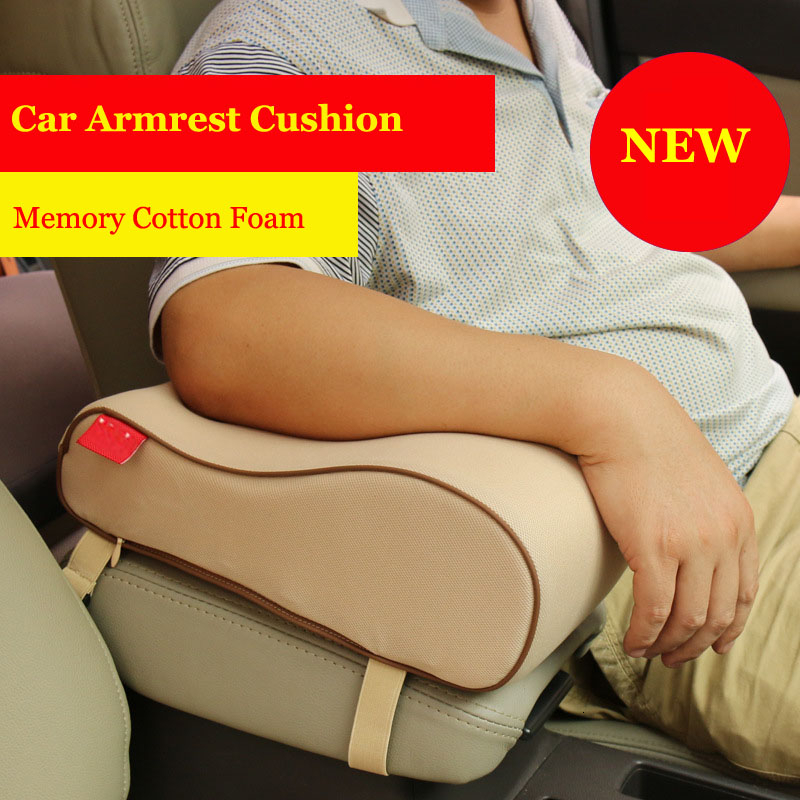 Luxury Cushions Car Armrest Center Consoles Cushion Pillow Arm Rest Seat Box Pad