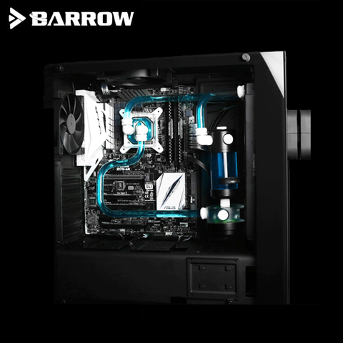 Barrow YR01 Hardtubes CPU Water Cooling Kit 240mm Copper Radiator CPU Block LED 120x120x25mm FansReservoir Hard Tube Fitting ► Photo 1/5