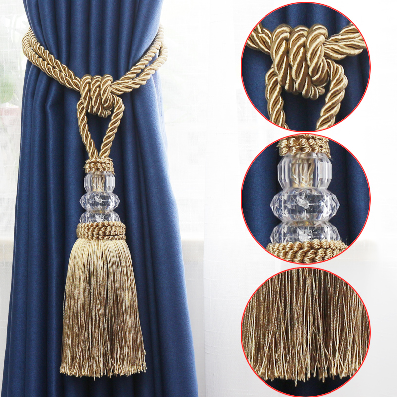1pcs Decorative Curtain Tassel Tieback Holder Tiebacks With Plastic