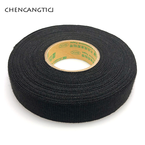 1 piece 15m*19mm Dustproof Heat-resistant Wiring Harness Tape Looms Wiring Harness Cloth Fabric Tapes Adhesive Cable Protection ► Photo 1/5