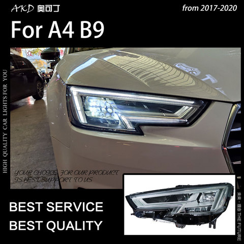 AKD Car Styling for A4 B9 Headlights 2017-2022 A4L RS4 Headlight DRL Hid Head Lamp LED Projector Lens High Low Beam Accessories ► Photo 1/1