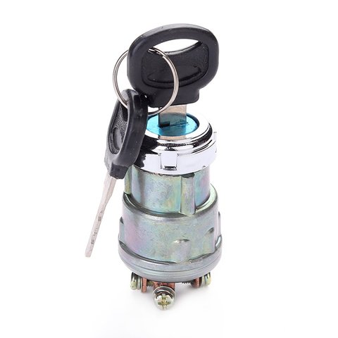 Car Boat 12V 4 Position Ignition Starter Switch with 2 Keys for Petrol Engine Farm Machines Harvesters Supplies ► Photo 1/6