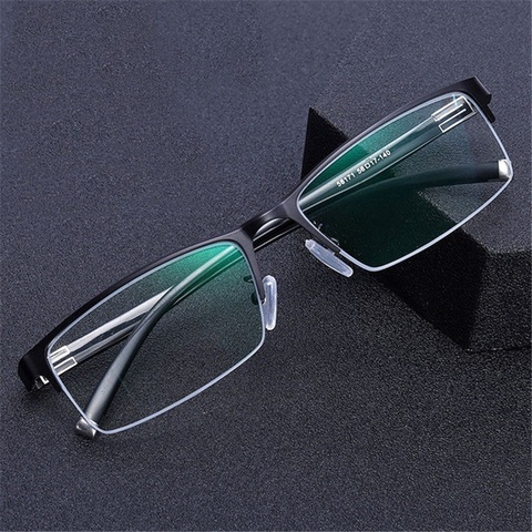 Classic Fashion Business Glasses Anti Blue Light Myopia Eyewear Glasses Classic Half - Framed Man Woman Diopter 0 -1.0 To 6.0 ► Photo 1/6