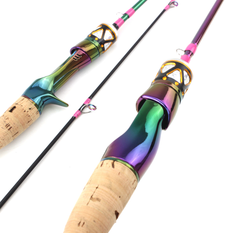 1.68m Colorful  Solid Tip Trout Lure Fishing Rod UL Power  Ultralight 3-7g Carbon Spinning/Casting Rod Probale Fishing Pole ► Photo 1/6