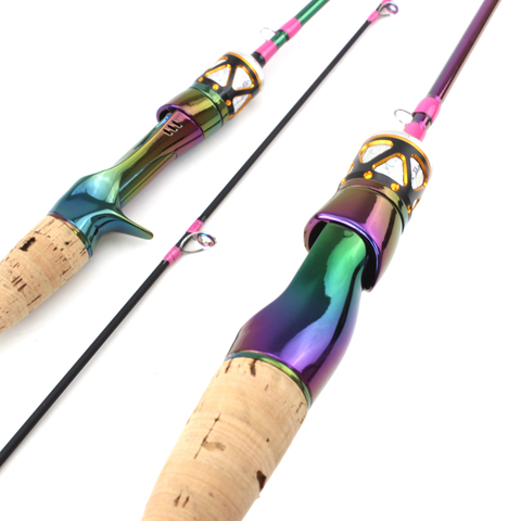 1.68m Colorful  Solid Tip Trout Lure Fishing Rod UL Power  Ultralight 3-7g Carbon Spinning/Casting Rod Probale Fishing Pole ► Photo 1/6
