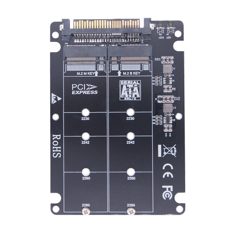 SSD Adapter M.2 SSD to U.2 Adapter M.2 NVMe Key B/M NGFF SSD to PCI-e U2 SFF-8639 Adapter PCIe M2 Converter for Desktop Computer ► Photo 1/6