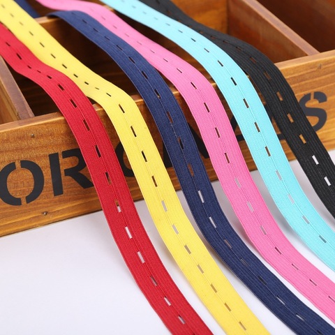 2cm Colorful Adjustable Flat Elastic Band with Button Holes Elastic Band for Baby Diaper Pregnant Garment Sewing Accessories 1M ► Photo 1/6