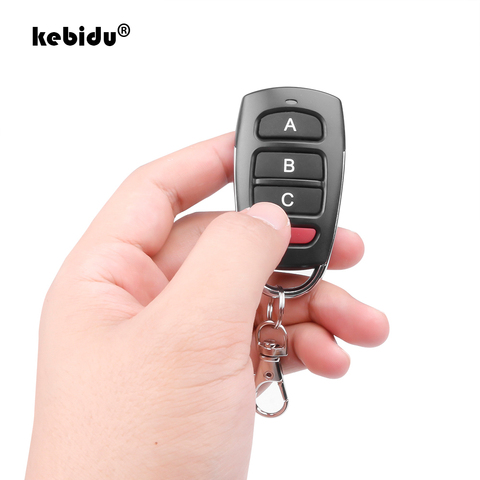 kebidu Wireless RF 433mhz Remote Control Copy Code Garage Door Gate Duplicator 433 Mhz Key Remote Opener ► Photo 1/6