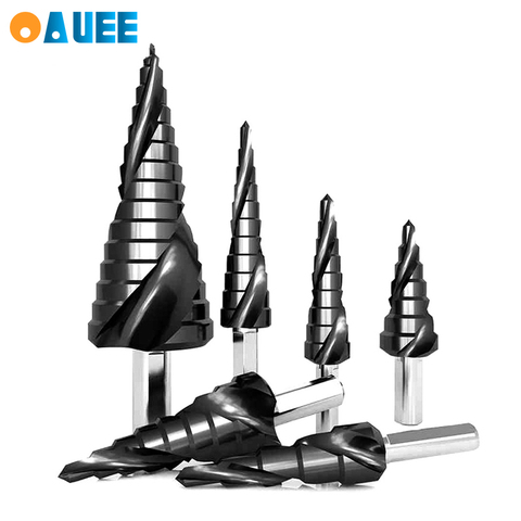 HSS Drill Bit Titanium Coated Step Drill Wood Set Power Tools for Metal High Speed Steel Hole Cutter Step Cone Center Drills ► Photo 1/6