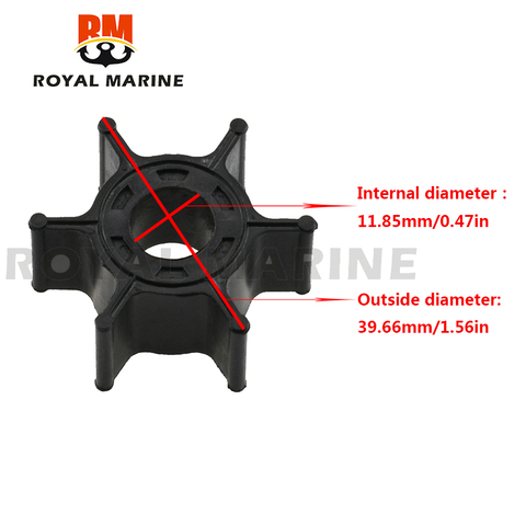 6G1-44352-00 Water Pump Impeller For Yamaha 6HP 8HP Replacement Outboard Boat Motor 6G1-44352-00 Sierra-18-3066 Boat Parts ► Photo 1/6