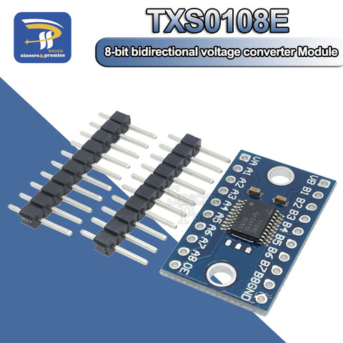 1.8V 3.3V 5V TXS0108E module 8 Channel Logic Level Converter 8 Way Convert TTL Bi-directional Mutual Convert ► Photo 1/6