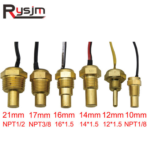 12V/24V Water Temperature Sensor Temp Sender 50K Head Plug 10MM 12MM 14MM 16MM For Car Truck Gauge Electric Meter NPT 3/8 1/8 ► Photo 1/6