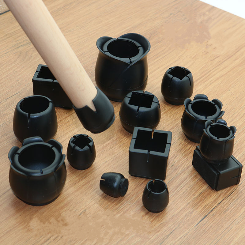 Rubber Round End Cap 4-76mm Silicone Rubber Chair Leg Caps Feet Pads Furniture