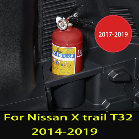For Nissan X trail T32 X-trail 2014-2022 Car trunk fire extinguisher fixed bracket fire extinguisher storage box storage box ► Photo 1/6